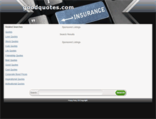 Tablet Screenshot of goodquotes.com